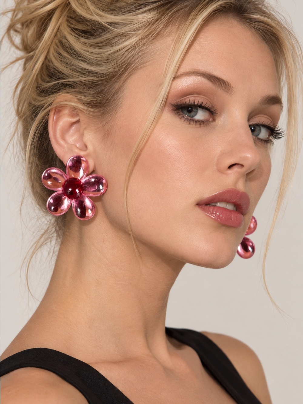90s Acrylic Flower Earrings